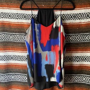 Express Barcelona cami Brush stoke print L